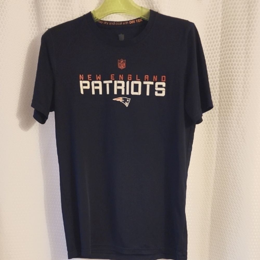 New England Patriots Boys Navy T-Shirt - Size Youth L